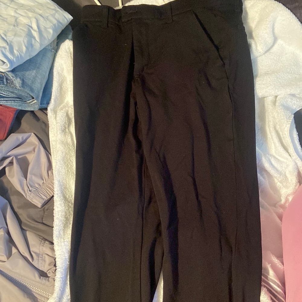 Black lees women button up pants